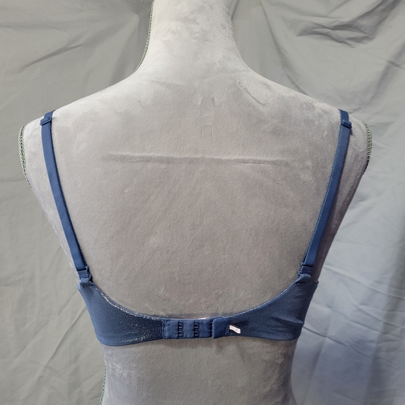 Victoria's Secret blue sparkle demi bra with fully adjustable straps 36C - Picture 2 of 4